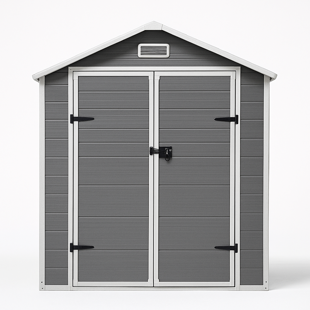 NordicNest PolyShed 6×4 Resin Garden Storage