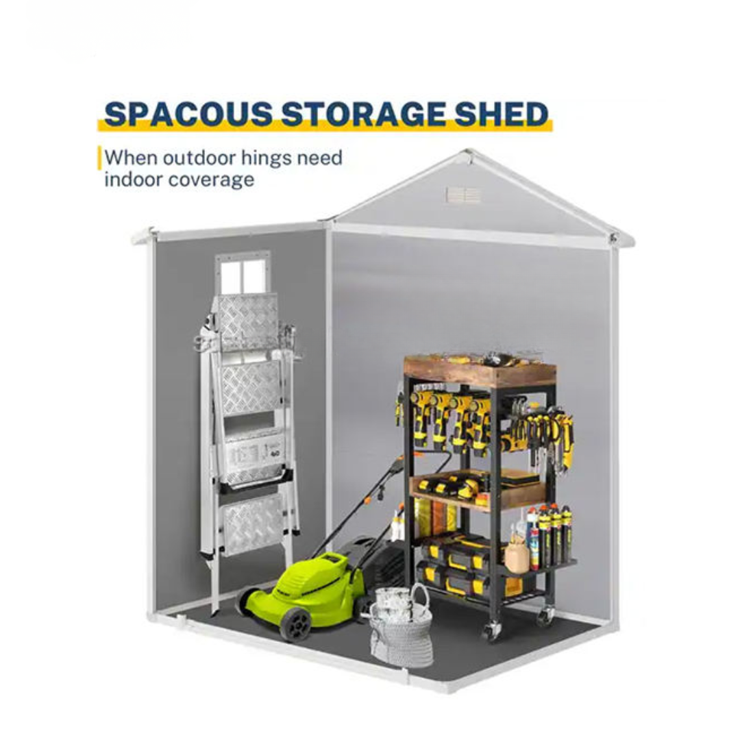 NordicNest PolyShed 6×4 Resin Garden Storage