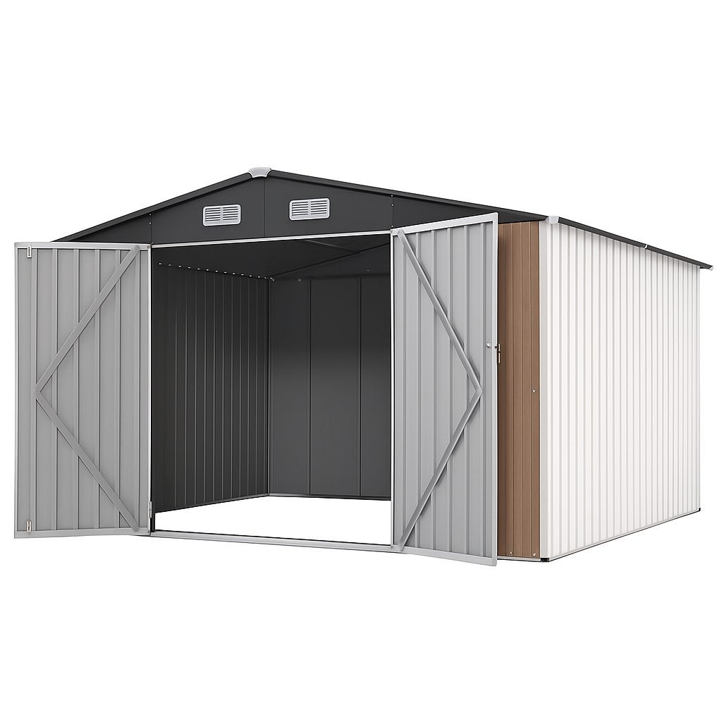 AeroForge Atlas 10x12 Tri-Tone Steel Shed
