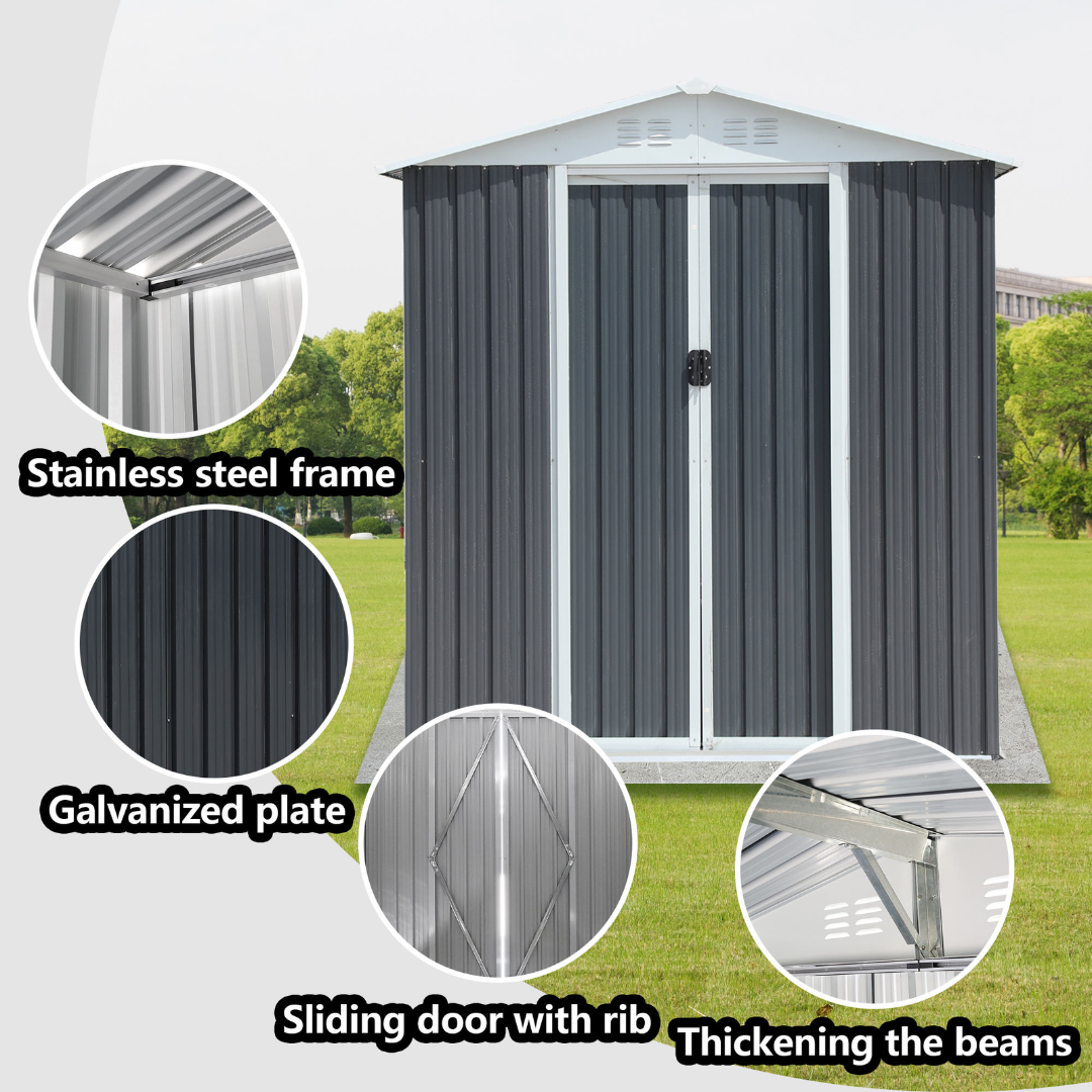 EverGrove CompactMetal 5×3 Storage Shed